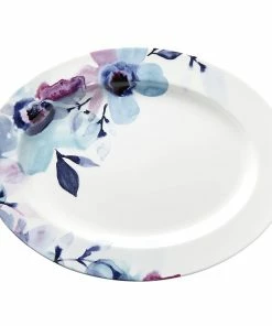 Lenox Indigo Watercolor ™ 16" Oval Platter Dinnerware