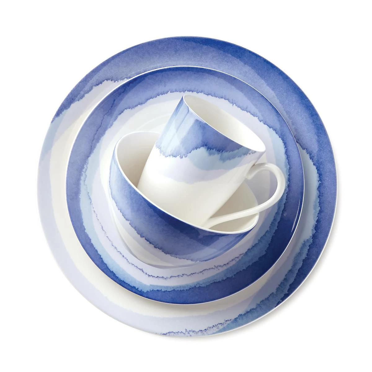 Lenox Dinnerware Indigo Watercolor 4-piece Place Setting