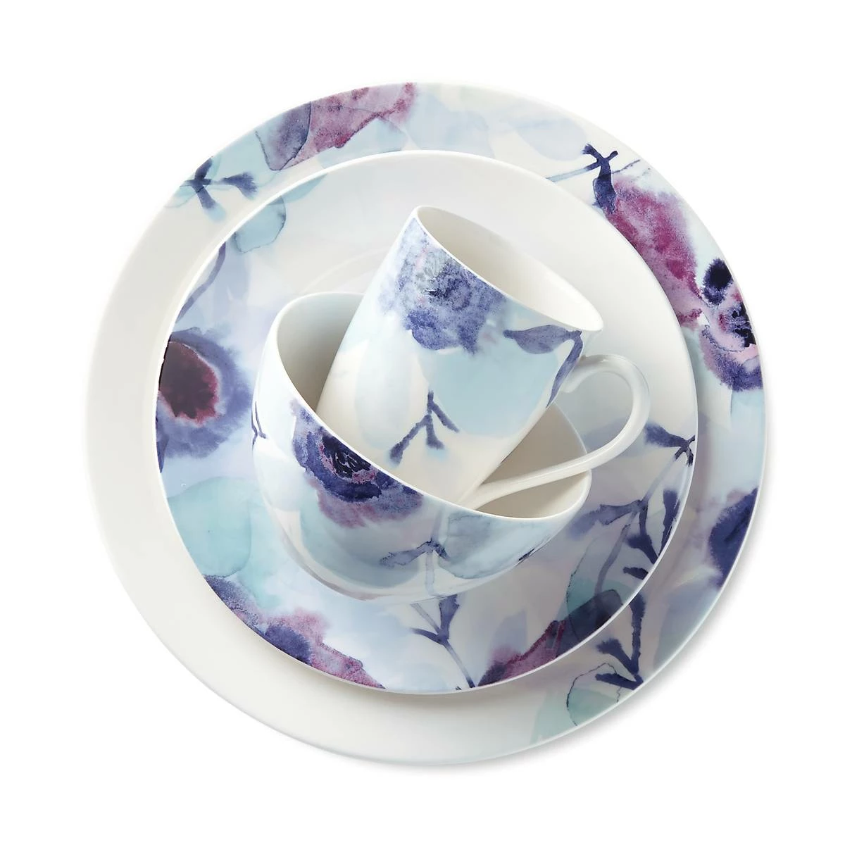 Lenox Dinnerware Indigo Watercolor 4-piece Place Setting
