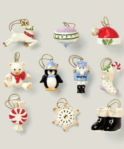 Lenox Christmas Memories 10-Piece Ornament & Tree Set Ornament Trees