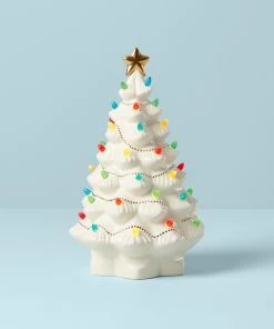 Lenox Décor Treasured Traditions Ivory Light-Up Tree Figurine