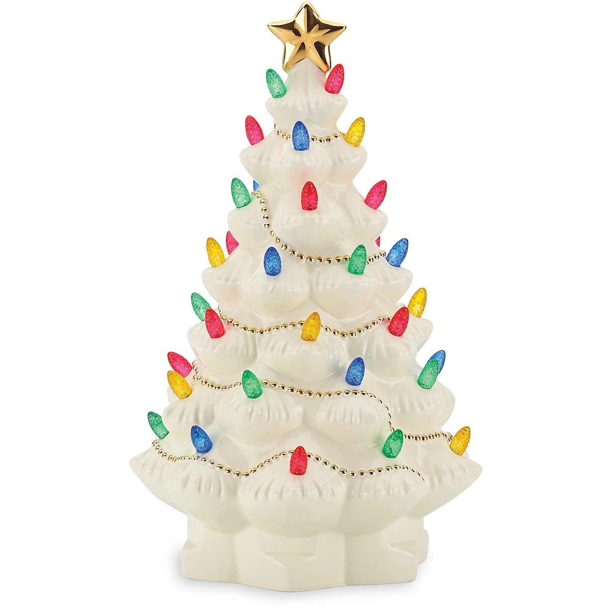 Lenox Décor Treasured Traditions Ivory Light-Up Tree Figurine