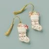 Lenox Forever Friends Stocking 2-Piece Ornament Set Personalized Ornaments