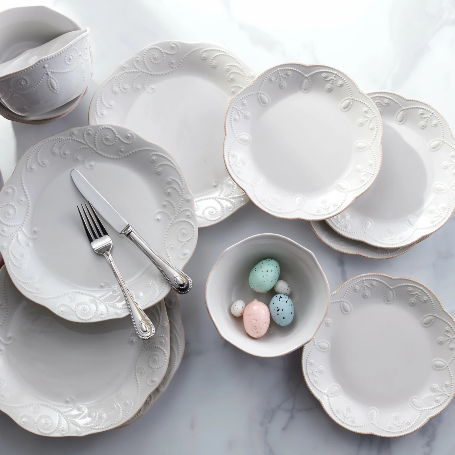 Lenox French Perle White™ 12-piece Dinnerware Set