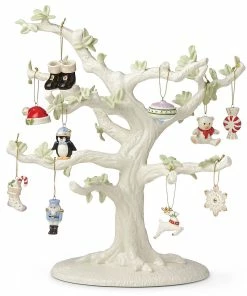 Lenox Christmas Memories 10-Piece Ornament & Tree Set Ornament Trees