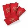 Lenox Holiday Nouveau Red 4-Piece Cloth Napkin Set Table Linens