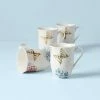 Lenox Butterfly Meadow Hydrangea 4-piece Mug Set