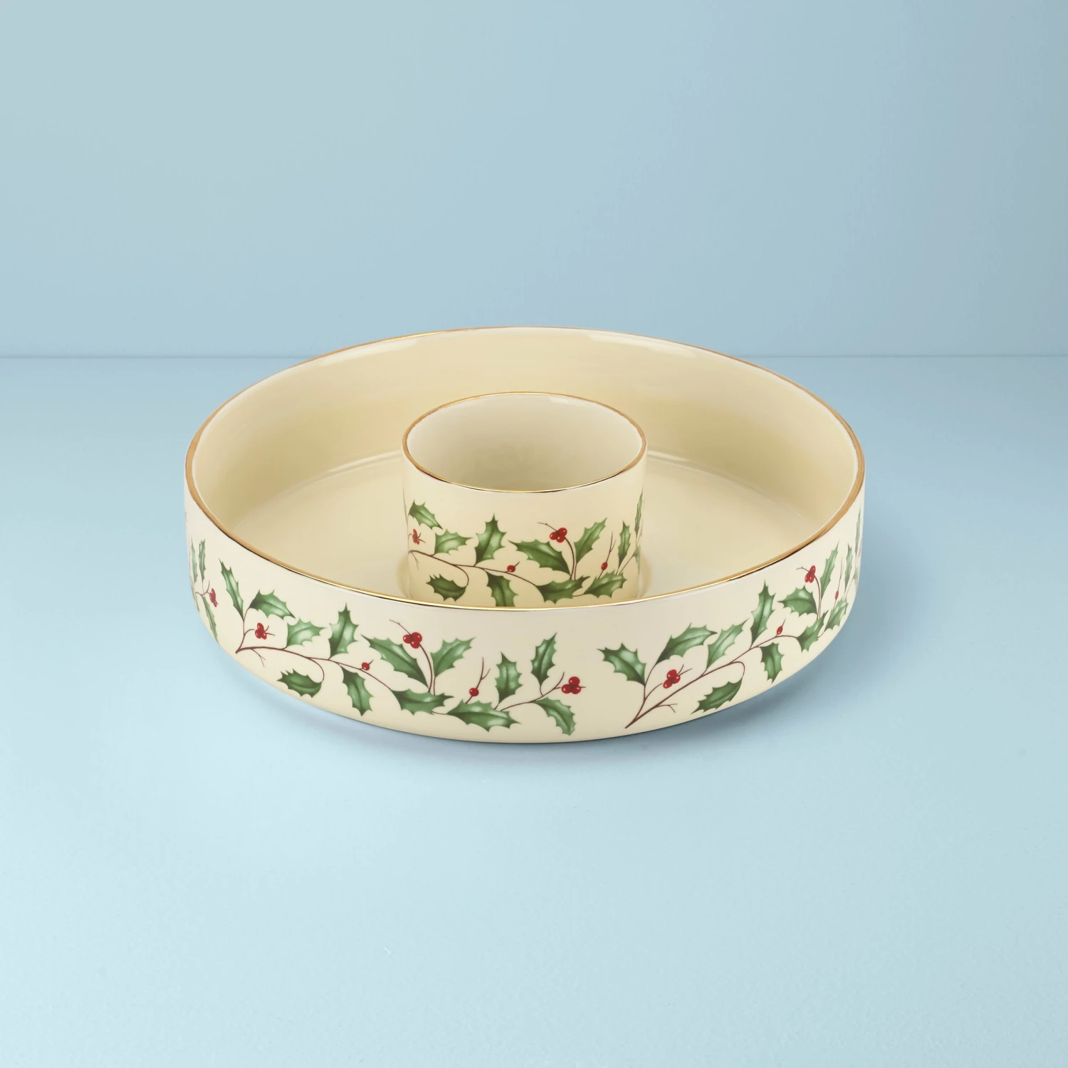 Lenox Holiday Chip & Dip Set