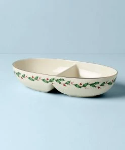 Lenox Holiday Divided Bowl