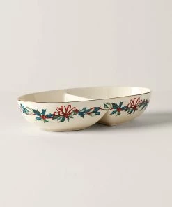Lenox Dinnerware Winter Greetings Divided Bowl