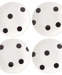 Kate Spade Dinnerware Deco Dot™ 4-piece Tidbit Plate Set