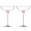 Kate Spade Drinkware Rosy Glow™ 2-piece Champagne Saucer Set