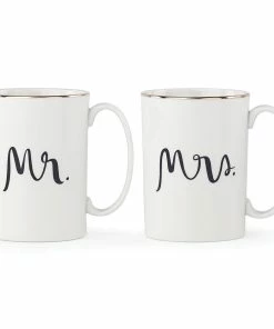 Kate Spade Dinnerware Bridal Party™ "Mr." And "Mrs." 2pc Mug Set