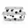 Kate Spade Kitchen Deco Dotβ’ 2pc Rectangular Food Storage Set