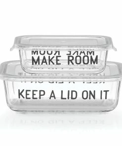 Kate Spade Kitchen All In Good Taste 4pc Rectangular Food Storage Set