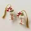 Lenox Forever Friends Candy Cane 2-Piece Ornament Set Personalized Ornaments