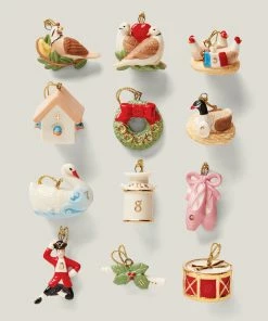 Lenox Ornament Trees Twelve Days Of Christmas 12-Piece Ornament & Tree