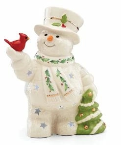 Lenox Happy Holly Days Light-Up Figurine Décor