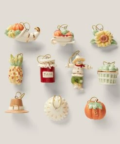 Lenox Autumn Favorites 10-Piece Ornament Set