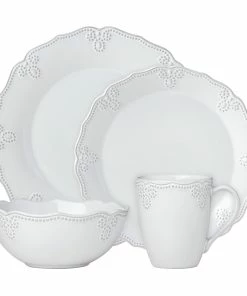 Lenox French Carved Scalloped 4-Piece Place Setting