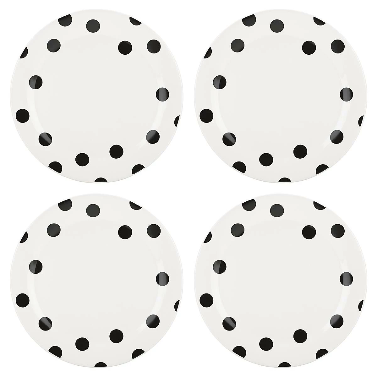 Kate Spade Deco Dot 4-piece Dinner Plate Set Dinnerware
