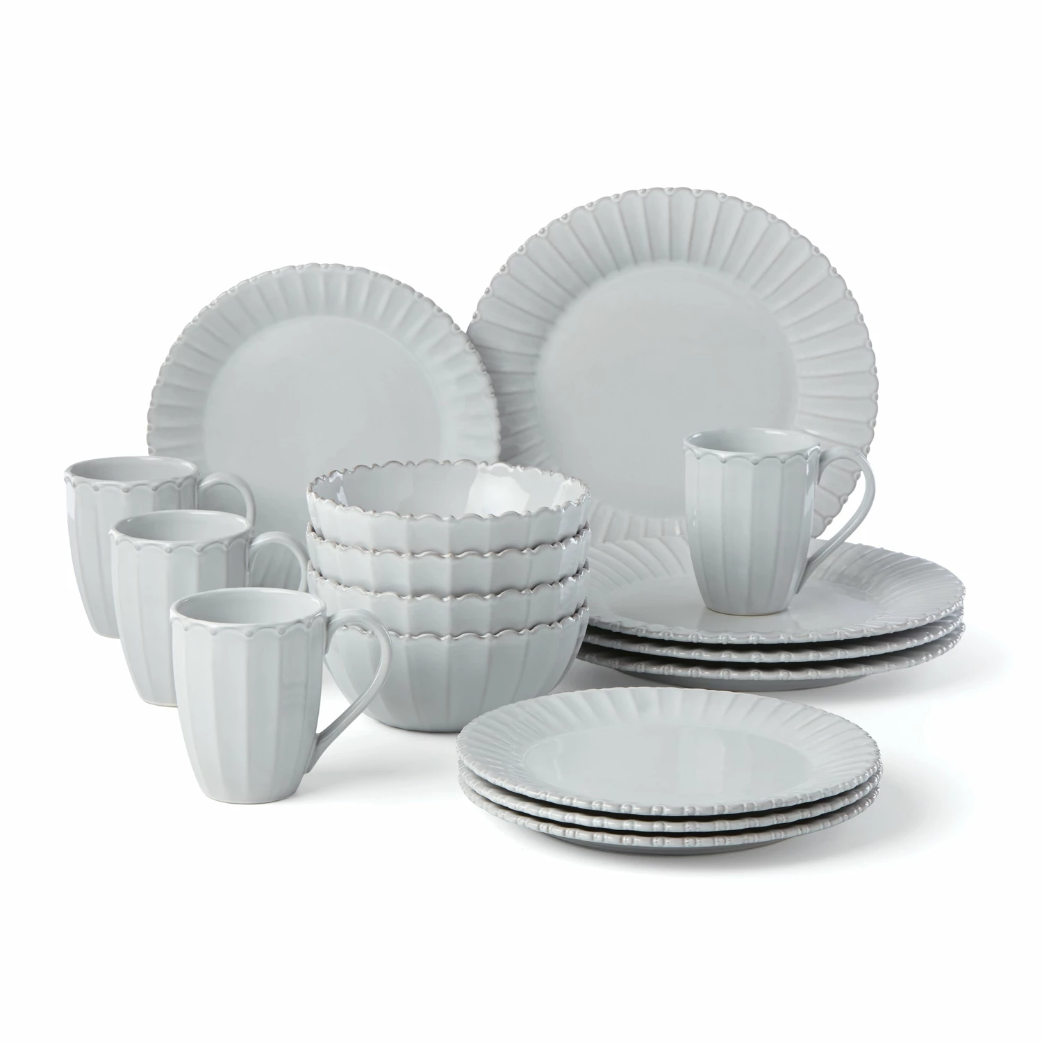 Lenox French Carved Bead 16-Piece Dinnerware Set