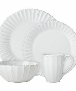 Lenox French Carved Bead 4-Piece Place Setting Dinnerware