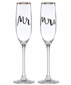 Kate Spade Drinkware Bridal Party™ 2-piece Champagne Flute Set