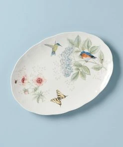 Lenox Butterfly Meadow Flutter Eastern Bluebird Platter