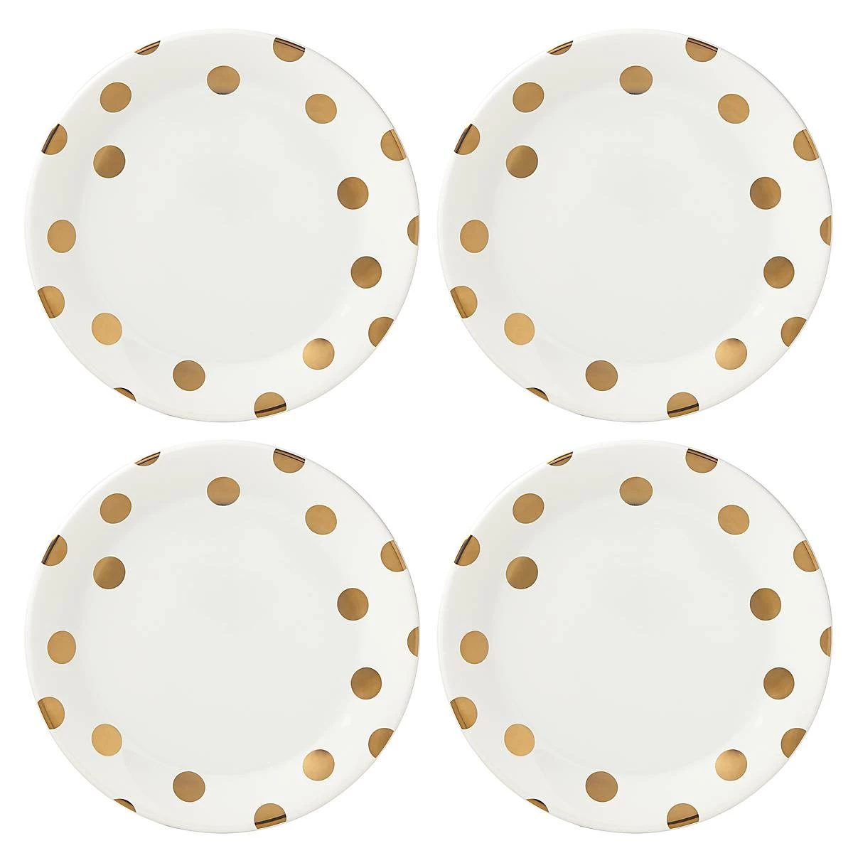 Kate Spade Deco Dot 4-piece Dinner Plate Set Dinnerware