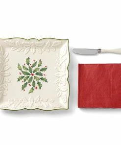 Lenox Hosting The Holidays™ 3pc Carved Napkin Tray