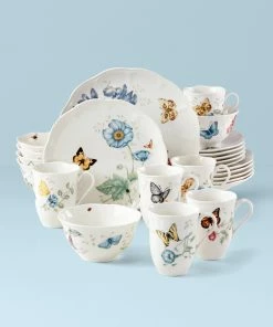 Lenox Butterfly Meadow Monarch 24-Piece Dinnerware Set