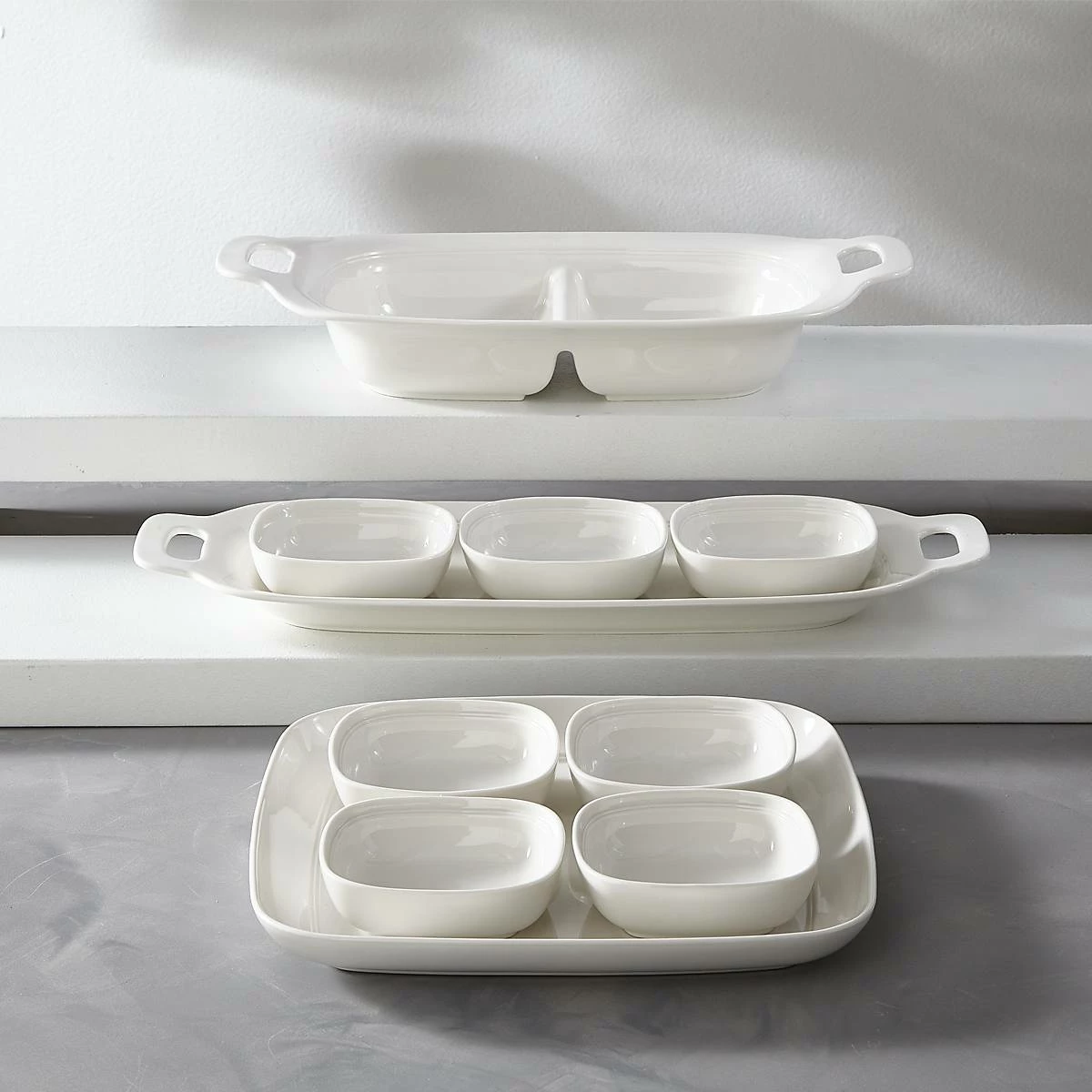 Lenox Aspen Ridge™ 4-piece Hors D'oeuvres Tray Set