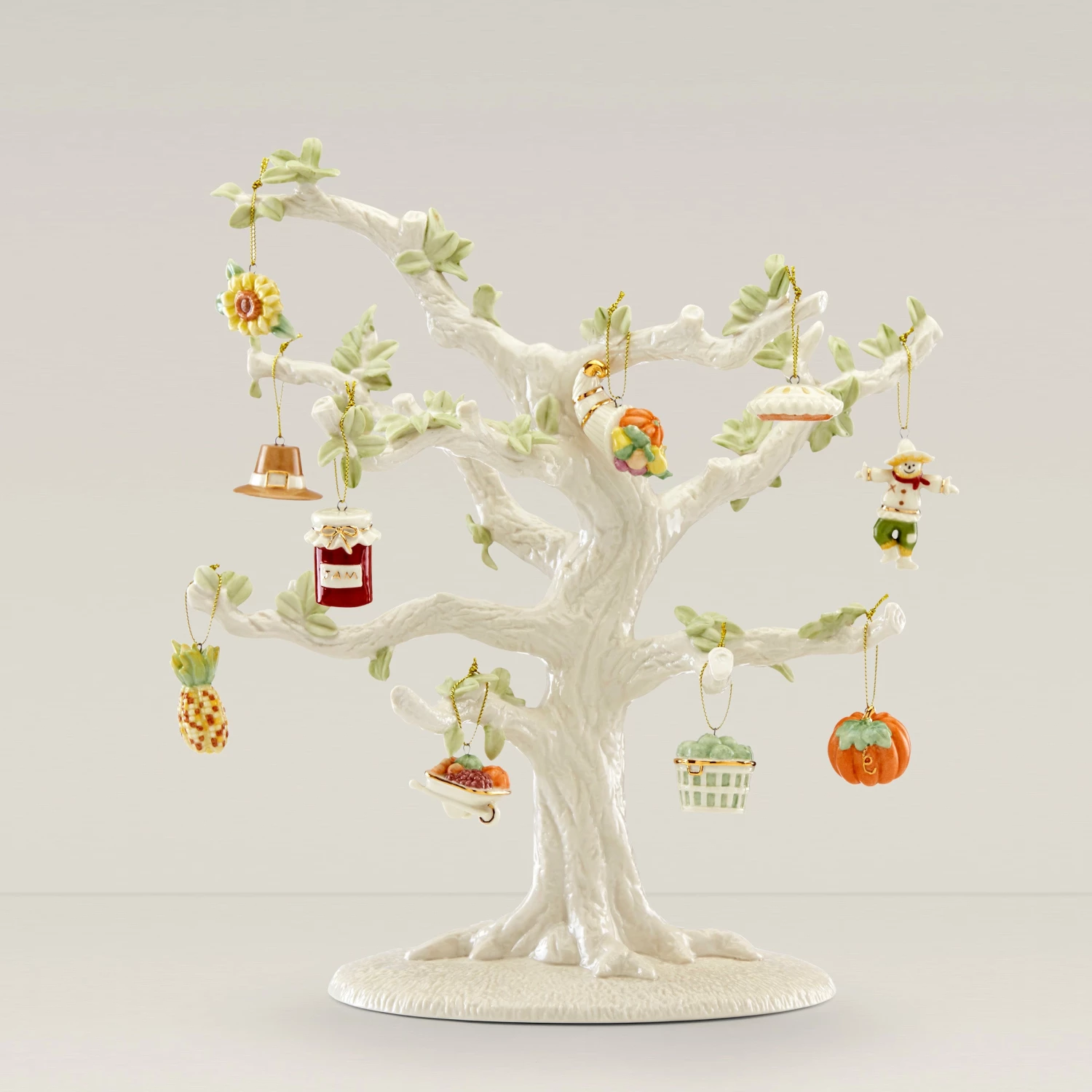 Lenox Autumn Favorites 10 Piece Ornament & Tree Set