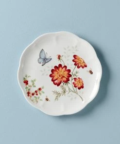 Lenox Dinnerware Butterfly Meadow Red Salad Plate