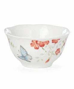 Lenox Butterfly Meadow Red Bowl Dinnerware