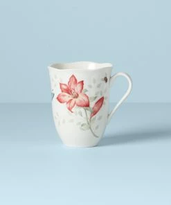 Lenox Dinnerware Butterfly Meadow Red Mug