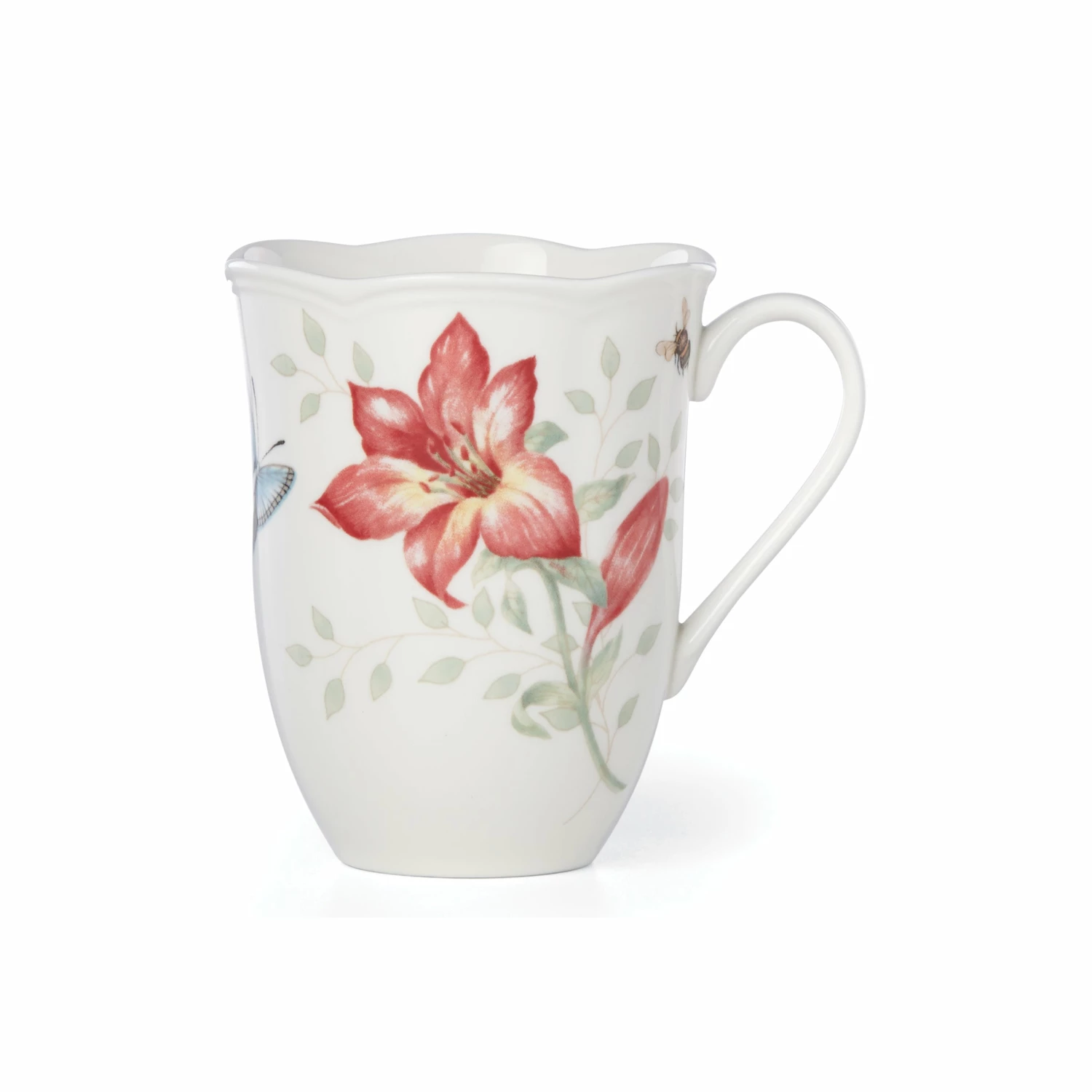 Lenox Dinnerware Butterfly Meadow Red Mug