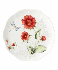 Lenox Dinnerware Butterfly Meadow Red Salad Plate