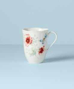 Lenox Dinnerware Butterfly Meadow Red Mug