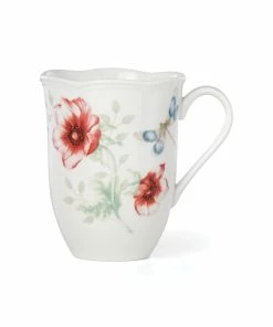 Lenox Dinnerware Butterfly Meadow Red Mug