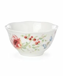 Lenox Butterfly Meadow Red Bowl Dinnerware
