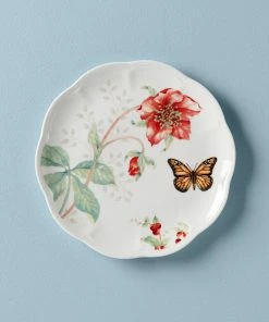 Lenox Dinnerware Butterfly Meadow Red Salad Plate