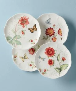 Lenox Dinnerware Butterfly Meadow Red Salad Plate