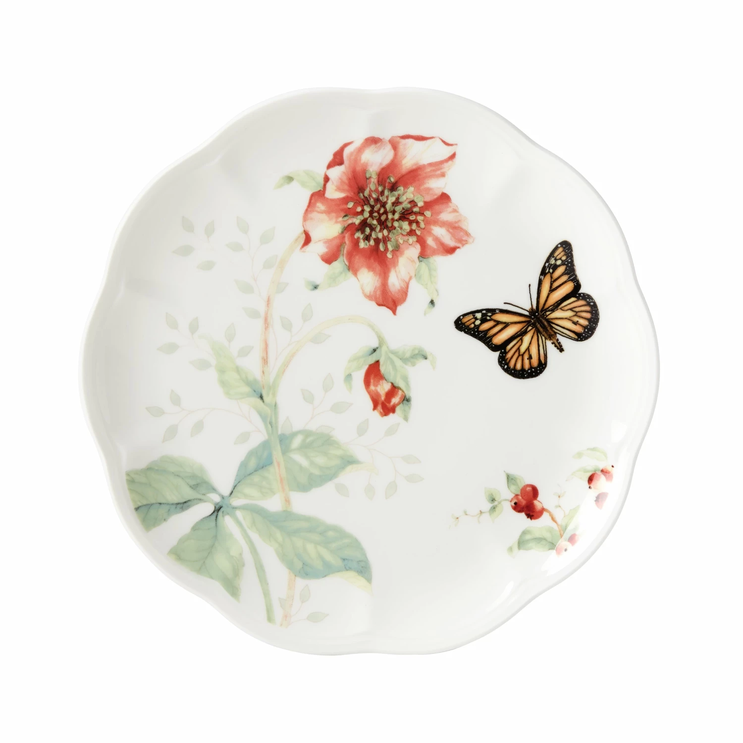 Lenox Dinnerware Butterfly Meadow Red Salad Plate
