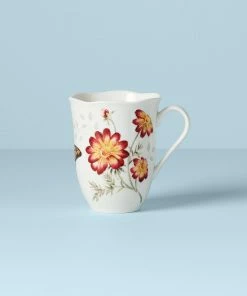 Lenox Dinnerware Butterfly Meadow Red Mug