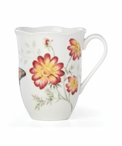 Lenox Dinnerware Butterfly Meadow Red Mug