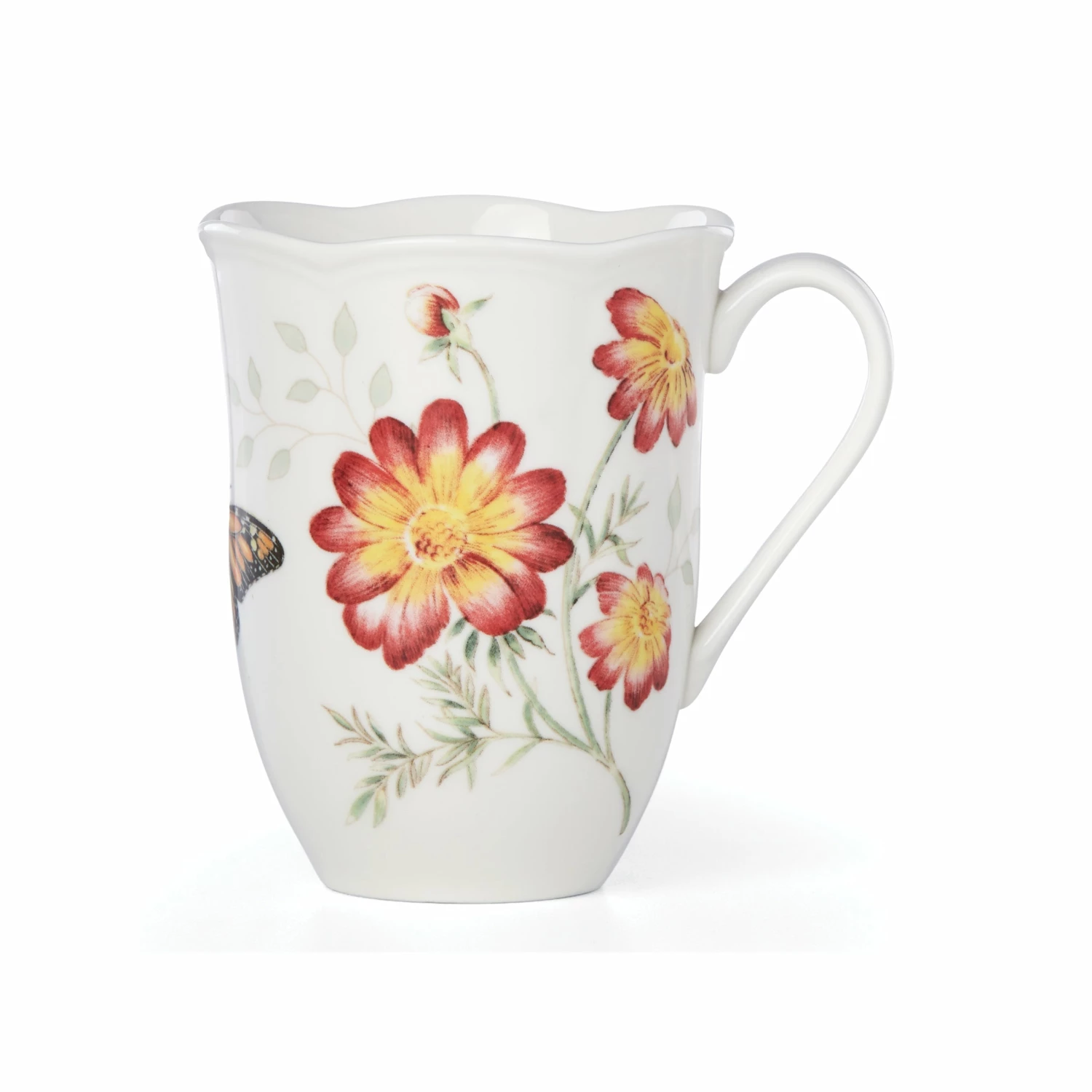 Lenox Dinnerware Butterfly Meadow Red Mug