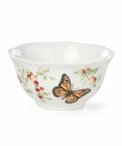 Lenox Butterfly Meadow Red Bowl Dinnerware