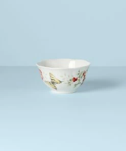 Lenox Butterfly Meadow Red Bowl Dinnerware